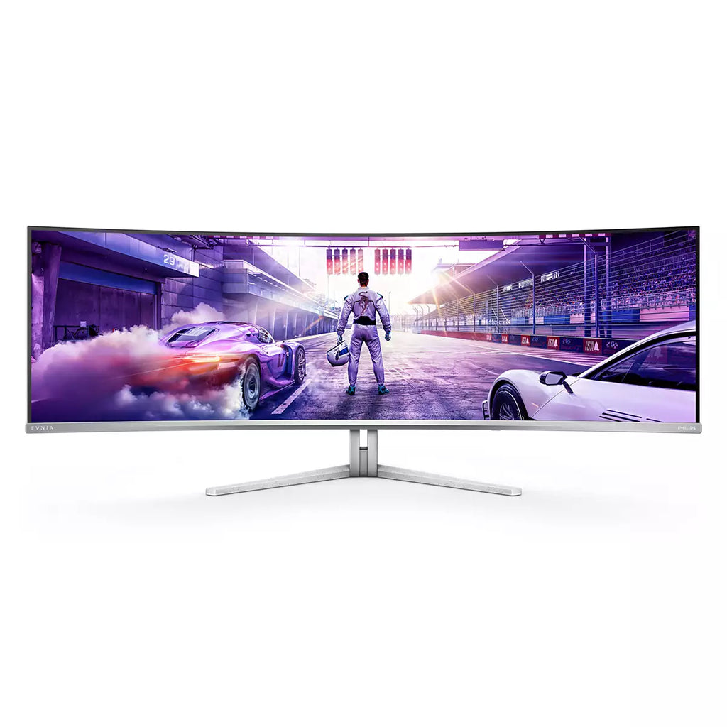 Écrans plats PC Philips Evnia 8000 49M2C8900/00 124,2 cm (48.9") 5120 x 1440 pixels Dual QHD QD-OLED Blanc