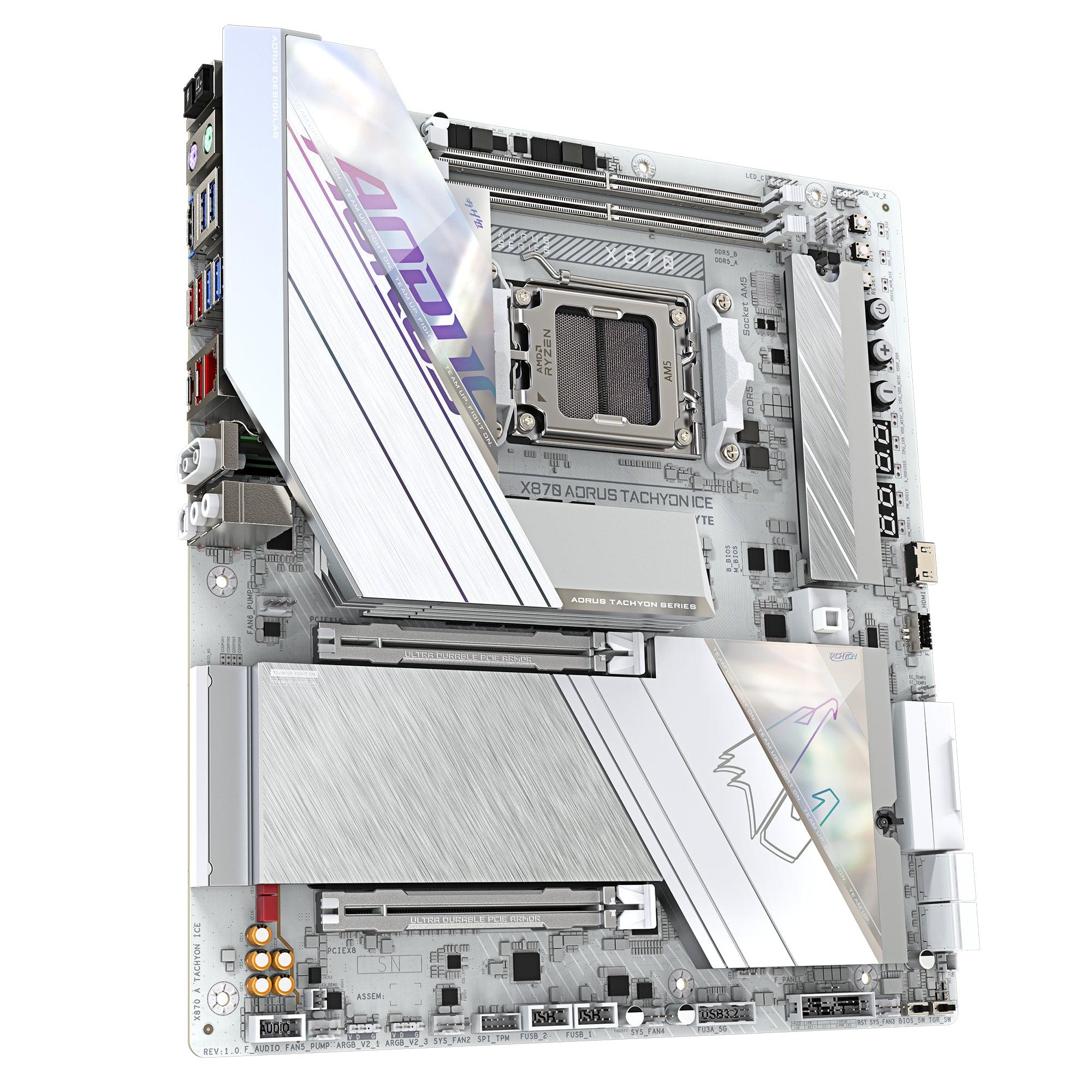 GIGABYTE X870 AORUS TACHYON ICE AMD X870 AM5-sockel Utökad ATX