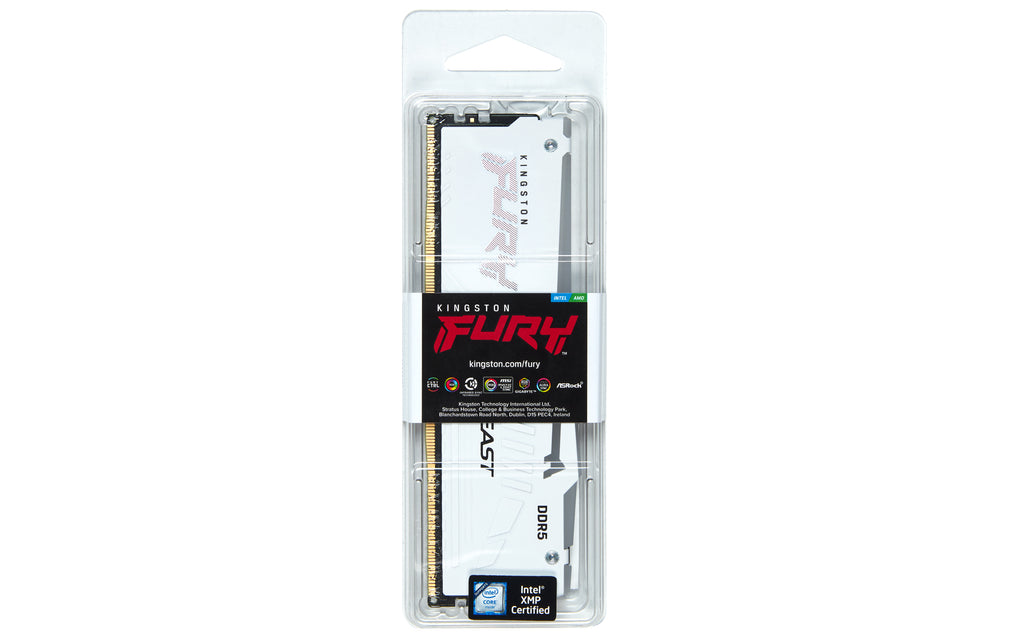 Kingston Technology FURY Beast RGB RAM 16 Go 1 x 16 Go DDR5 6000 MT/s 288-pin DIMM ECC