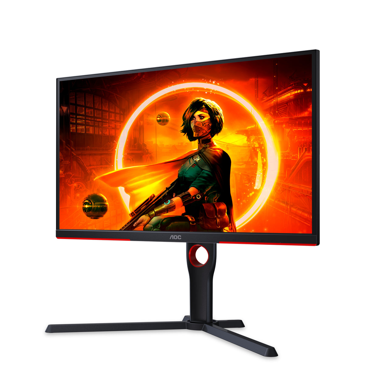 AOC G3 25G3ZM/BK Flachbildschirm 62,2 cm (24.5") 1920 x 1080 Pixel Full HD Schwarz, Rot