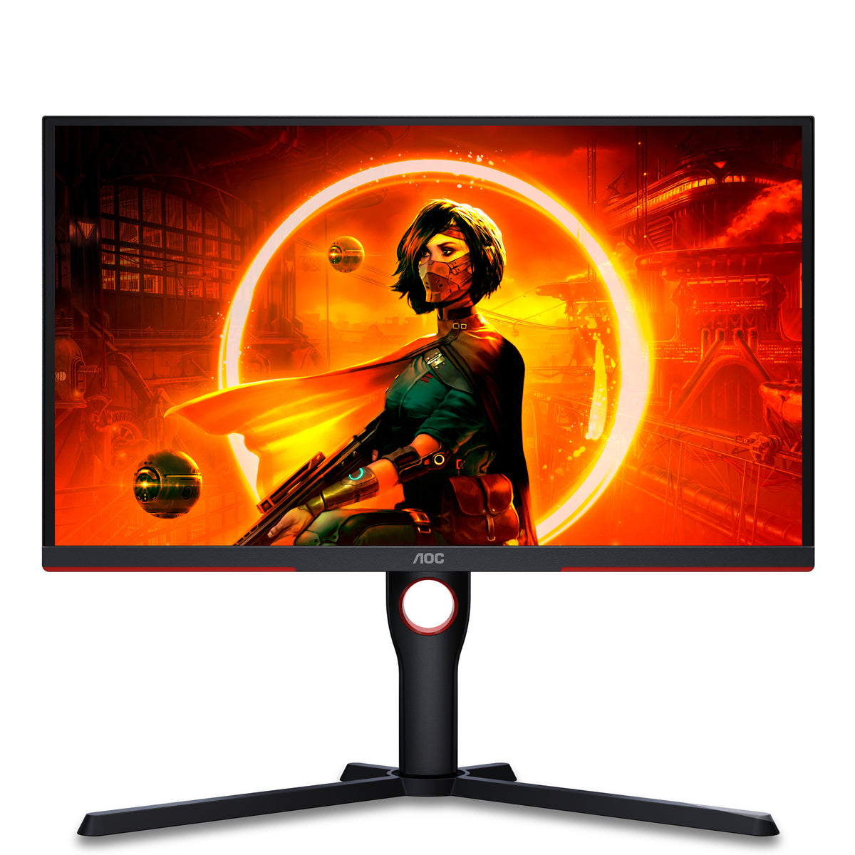 AOC G3 25G3ZM/BK Flachbildschirm 62,2 cm (24.5") 1920 x 1080 Pixel Full HD Schwarz, Rot