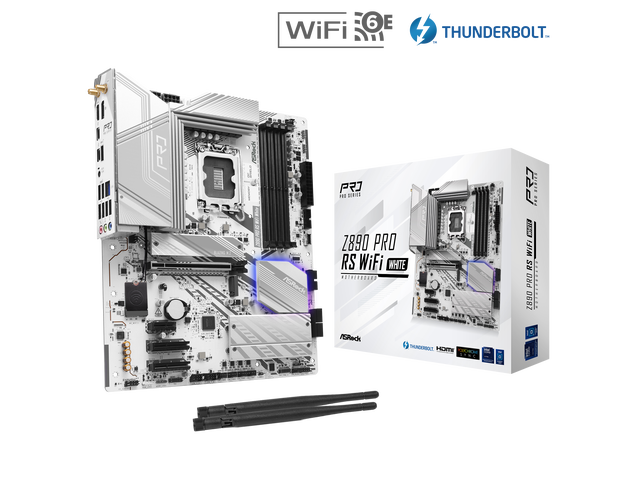 ASRock Z890 Pro RS WIFI White Moderkort
