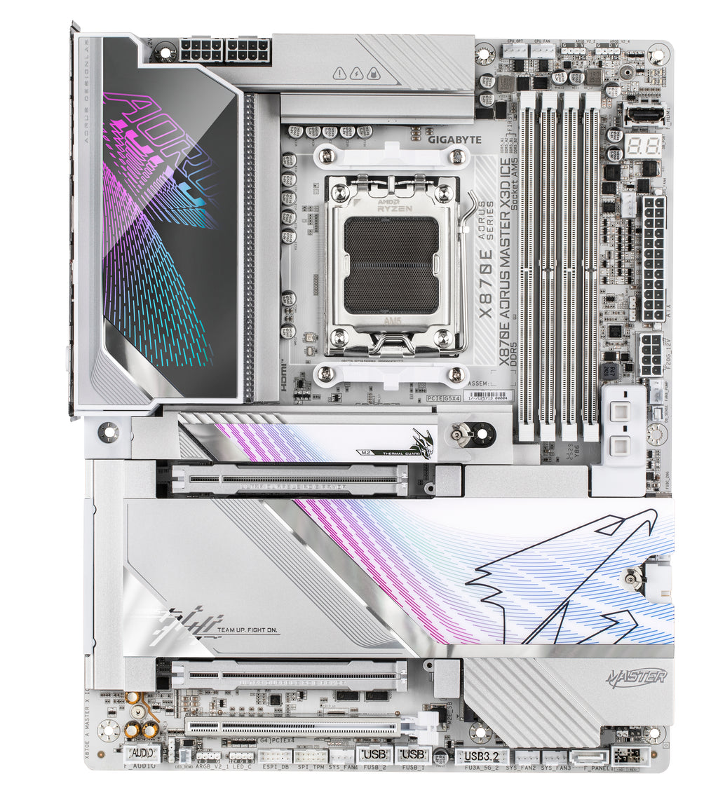 GIGABYTE X870E AORUS MASTER X3D ICE AMD X870E AM5-sockel ATX