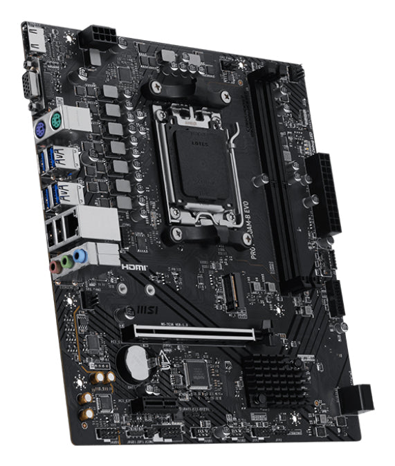 MSI PRO A620AM-B EVO Mainboard AMD A620A AM5-Sockel ATX