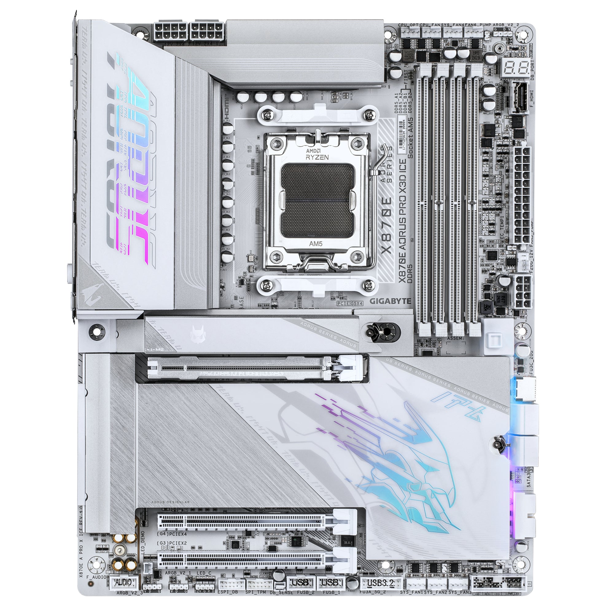 GIGABYTE X870E AORUS PRO X3D ICE AMD X870E AM5-Sockel ATX