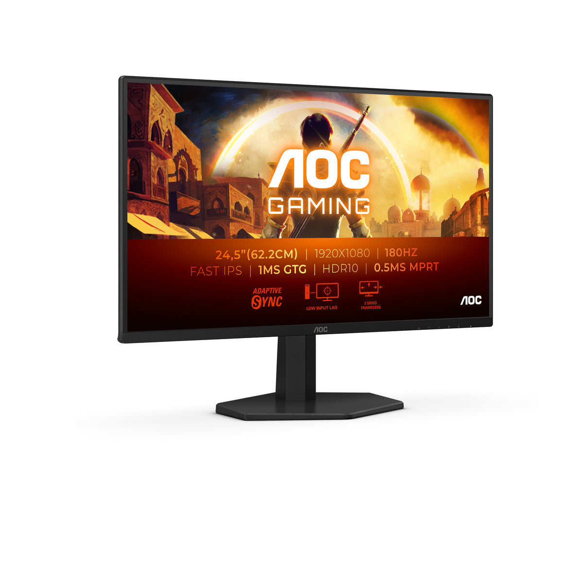 AOC G4 25G42E flache PC-Monitore 62,2 cm (24.5") 1920 x 1080 Pixel Full HD LED Schwarz, Rot