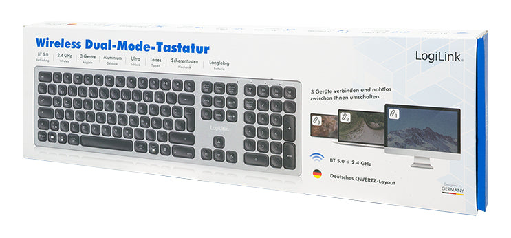LogiLink Multi-Device Keyboard Trådlöst