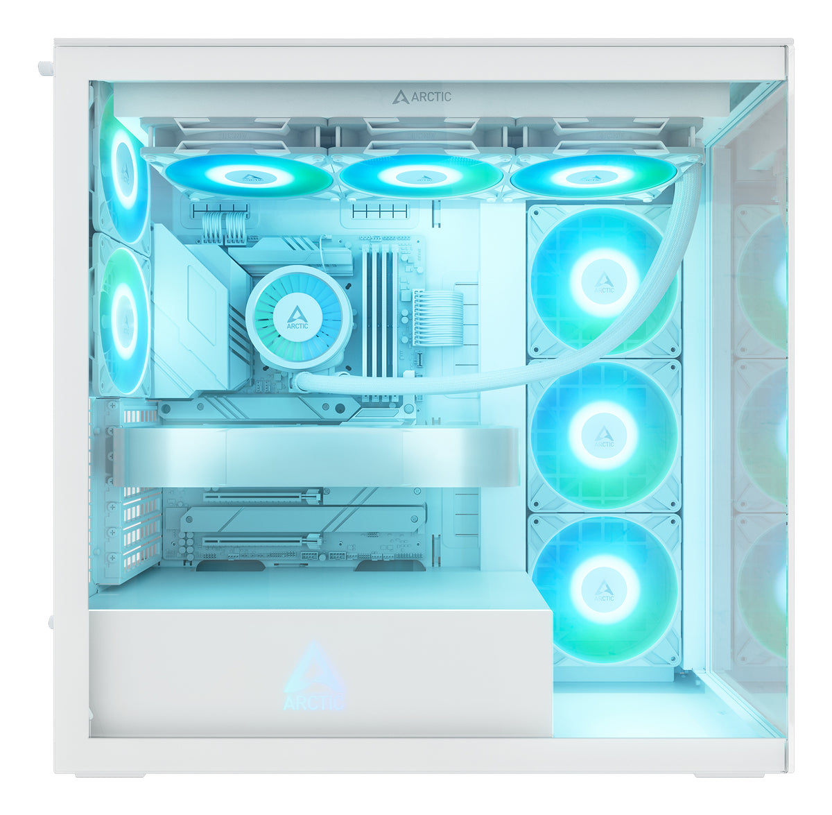Arctic Xtender Case White Tårn Utökad ATX Glas Hvit
