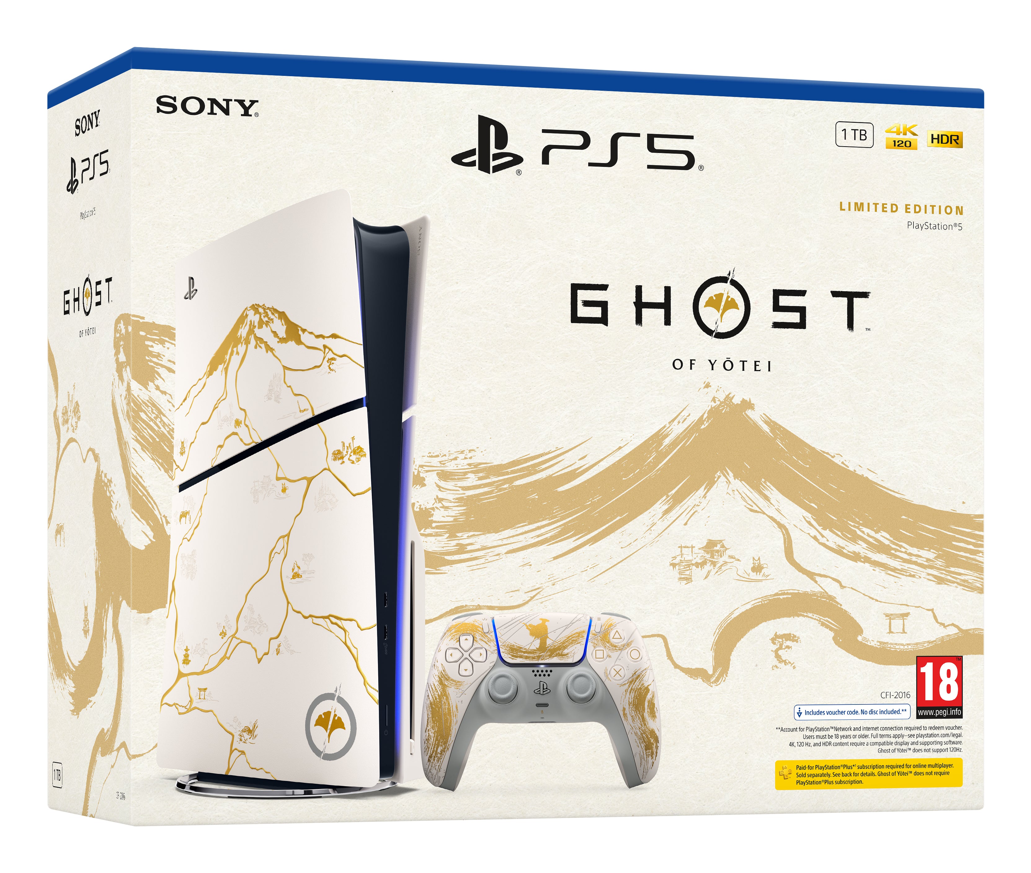 Sony PlayStation 5 1TB Wi-Fi - Ghost of Yotei Gold Limited Edition