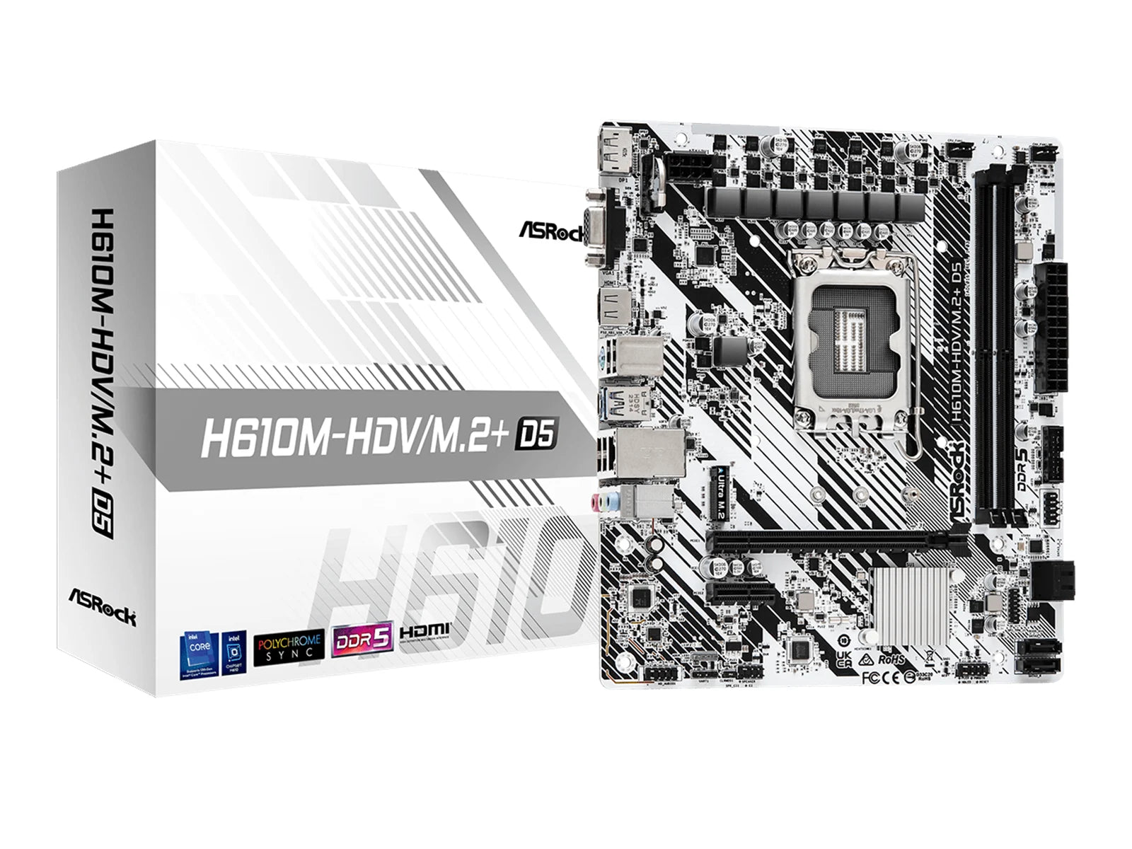 ASRock H610M-HDV/M.2 D5 Gen5 mATX LGA1700