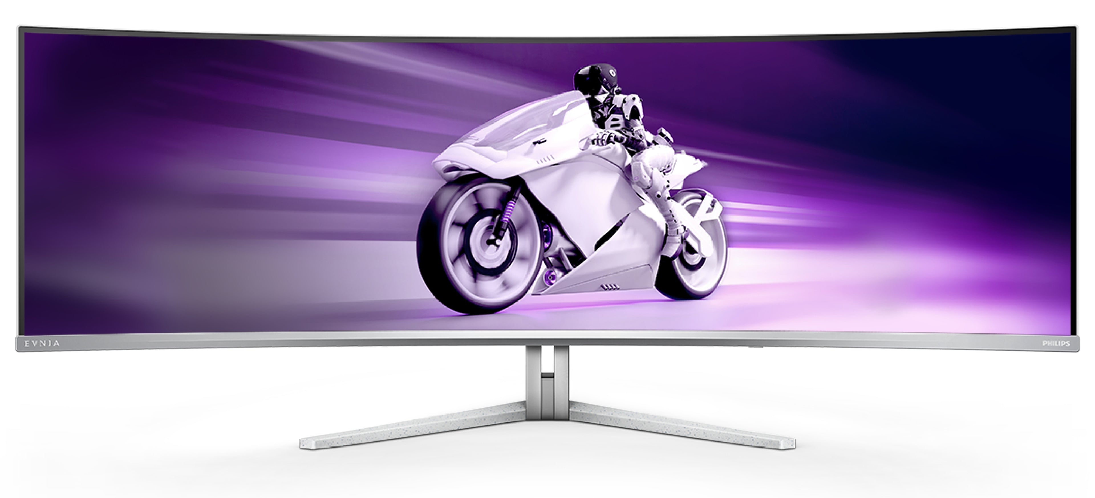 Écrans plats PC Philips Evnia 8000 49M2C8900/00 124,2 cm (48.9") 5120 x 1440 pixels Dual QHD QD-OLED Blanc