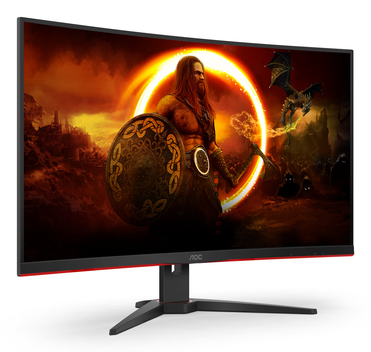 AOC G2 C32G2ZE/BK Flat PC Monitors 80 cm (31.5") 1920 x 1080 Pixels Full HD LED Black, Red