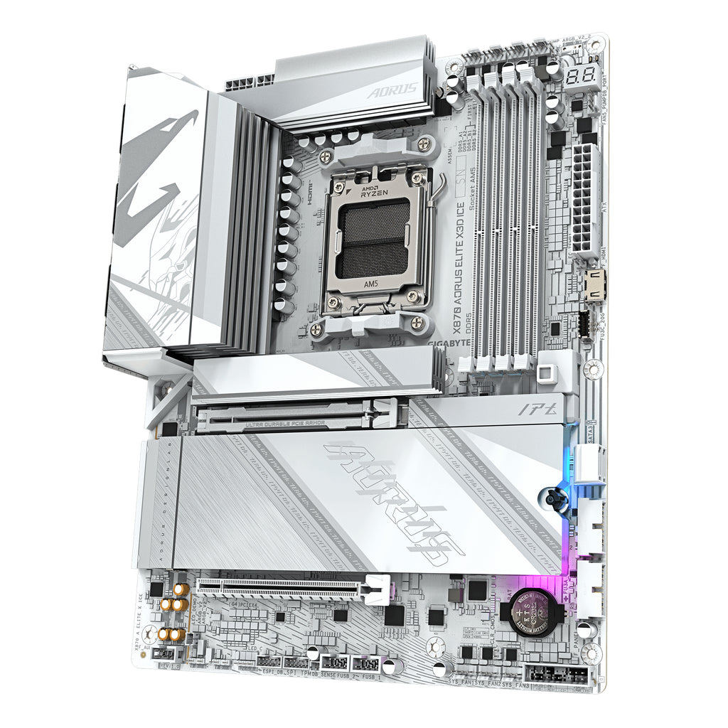 GIGABYTE X870 AORUS ELITE X3D ICE AMD X870 AM5-sockel ATX