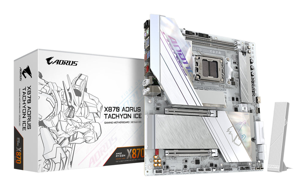GIGABYTE X870 AORUS TACHYON ICE AMD X870 AM5-sockel Utökad ATX