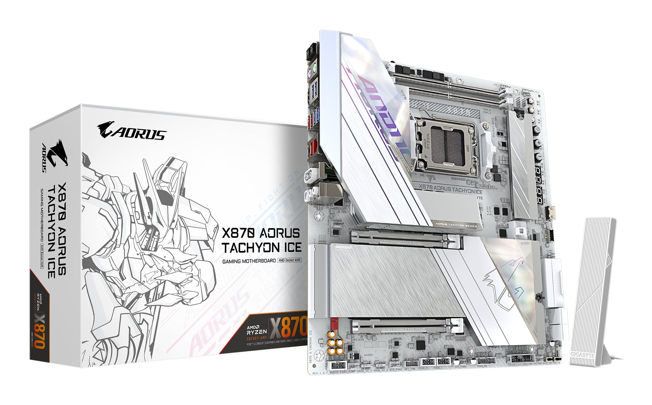 GIGABYTE X870 AORUS TACHYON ICE AMD X870 AM5-sockel Utökad ATX