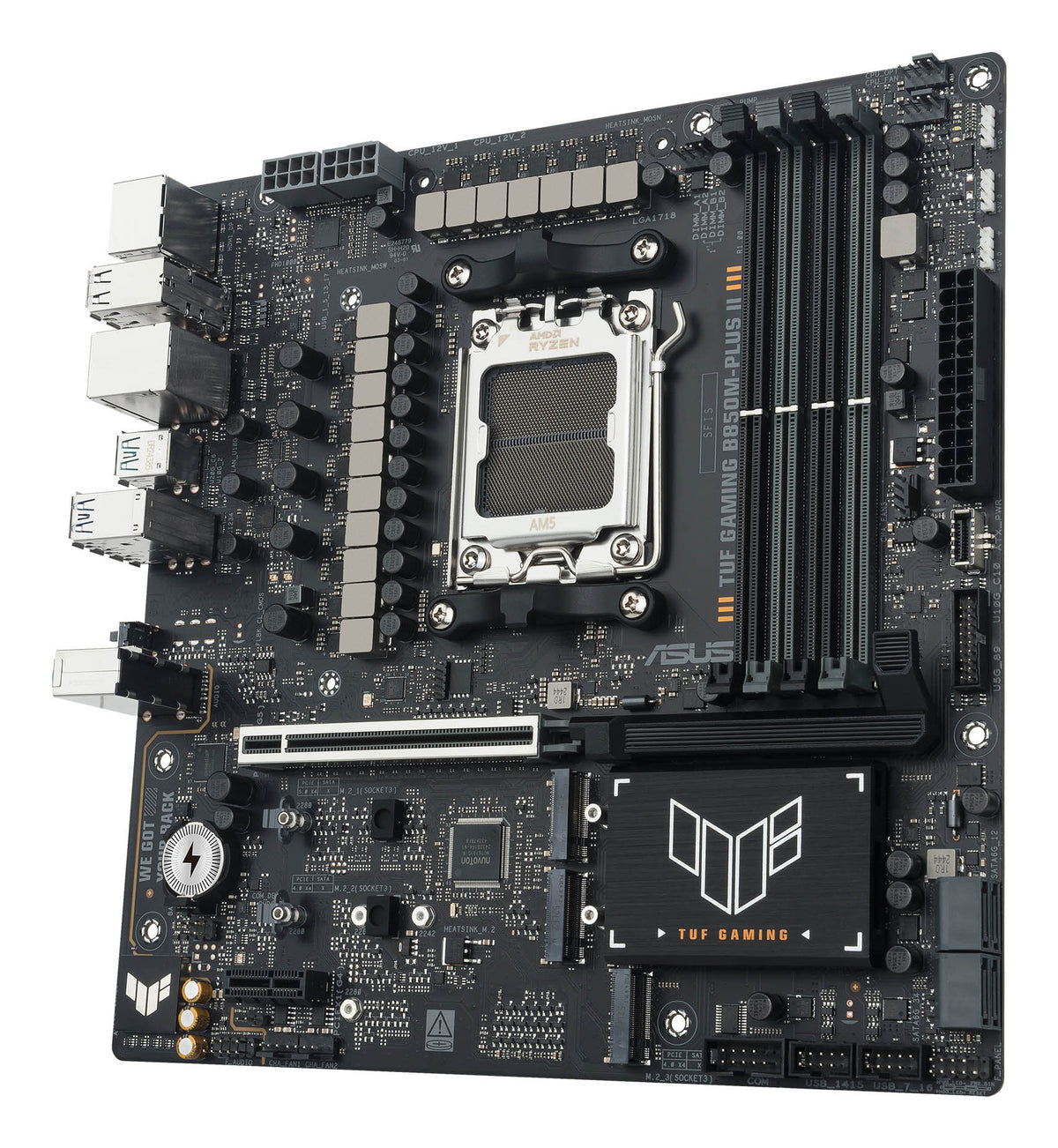 ASUS TUF Gaming B850M-PLUS II AMD B850 AM5-Sockel micro ATX