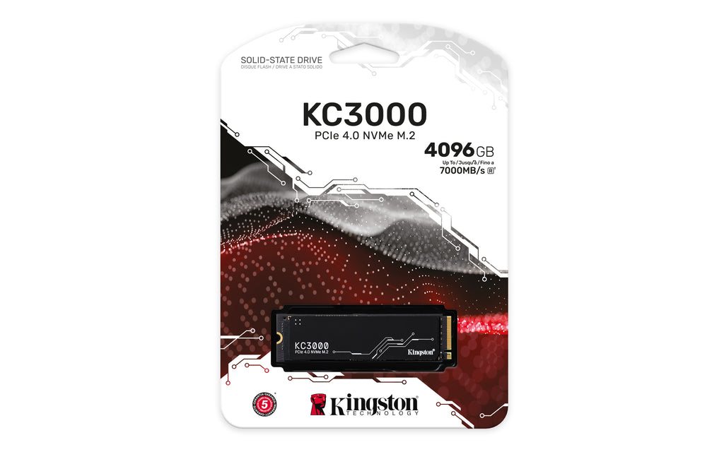 Kingston Technology KC3000 4 TB M.2 PCI Express 4.0 NVMe 3D TLC