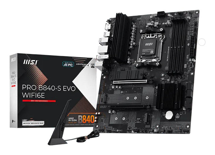 MSI Pro B840-S EVO WIFI6E AMD B840 AM5-Sockel ATX