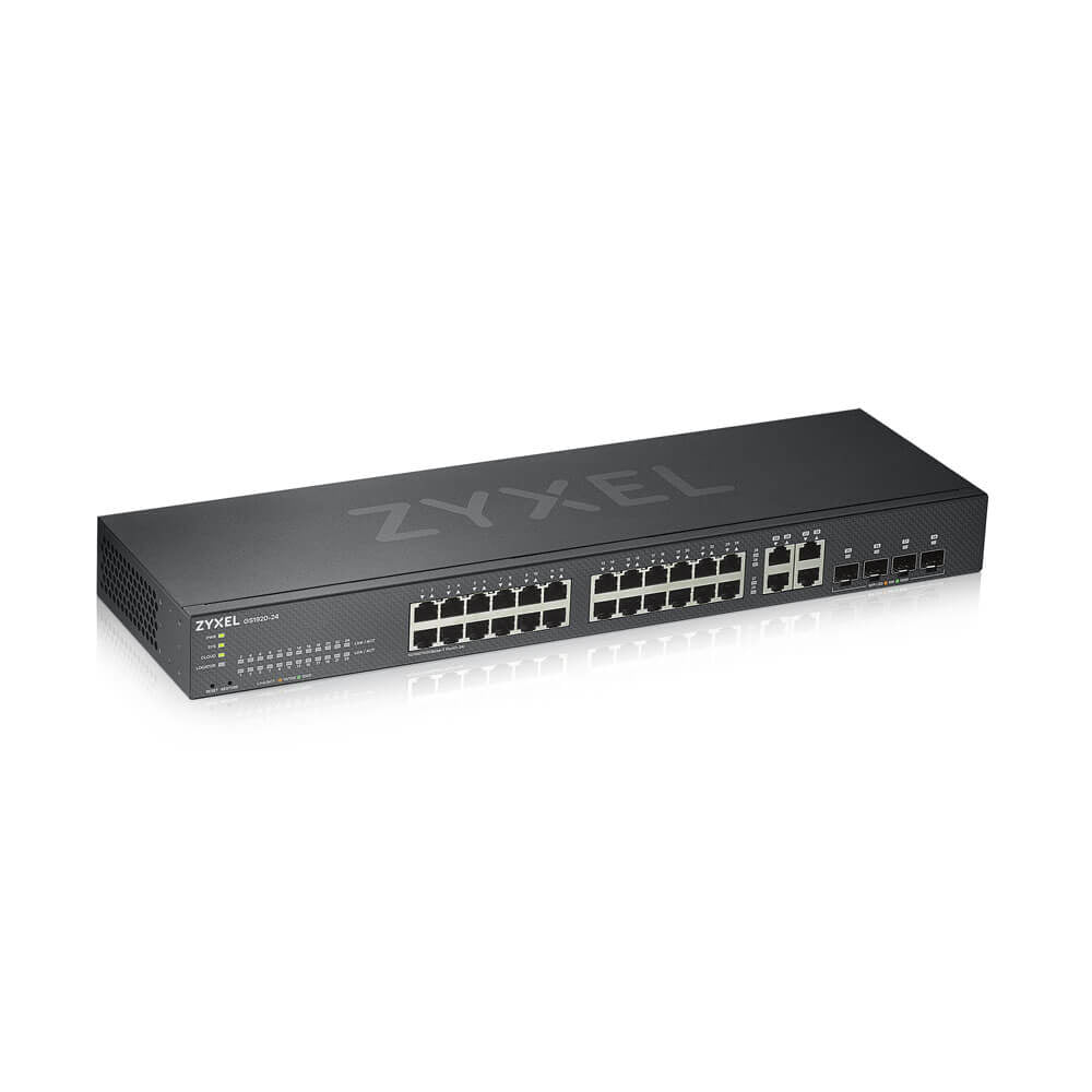 Zyxel GS1920-24V2 commutateur Gigabit Ethernet (10/100/1000) géré Noir