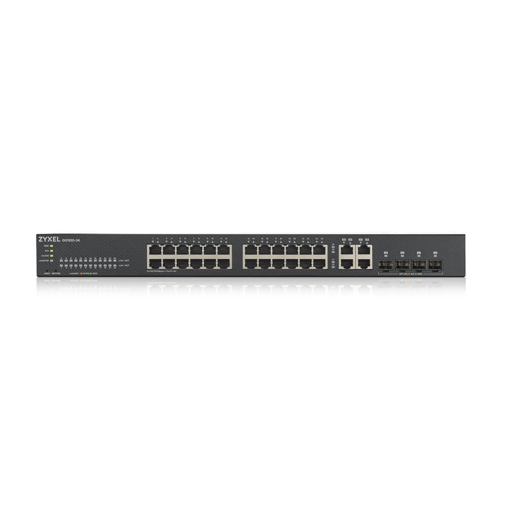 Zyxel GS1920-24V2 commutateur Gigabit Ethernet (10/100/1000) géré Noir