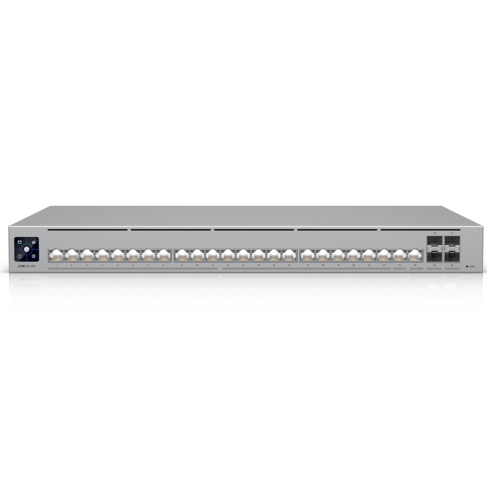Ubiquiti UniFi Pro HD Switch 24-portar 10 Gigabit Ethernet / 2.5 Gigabit Ethernet PoE++
