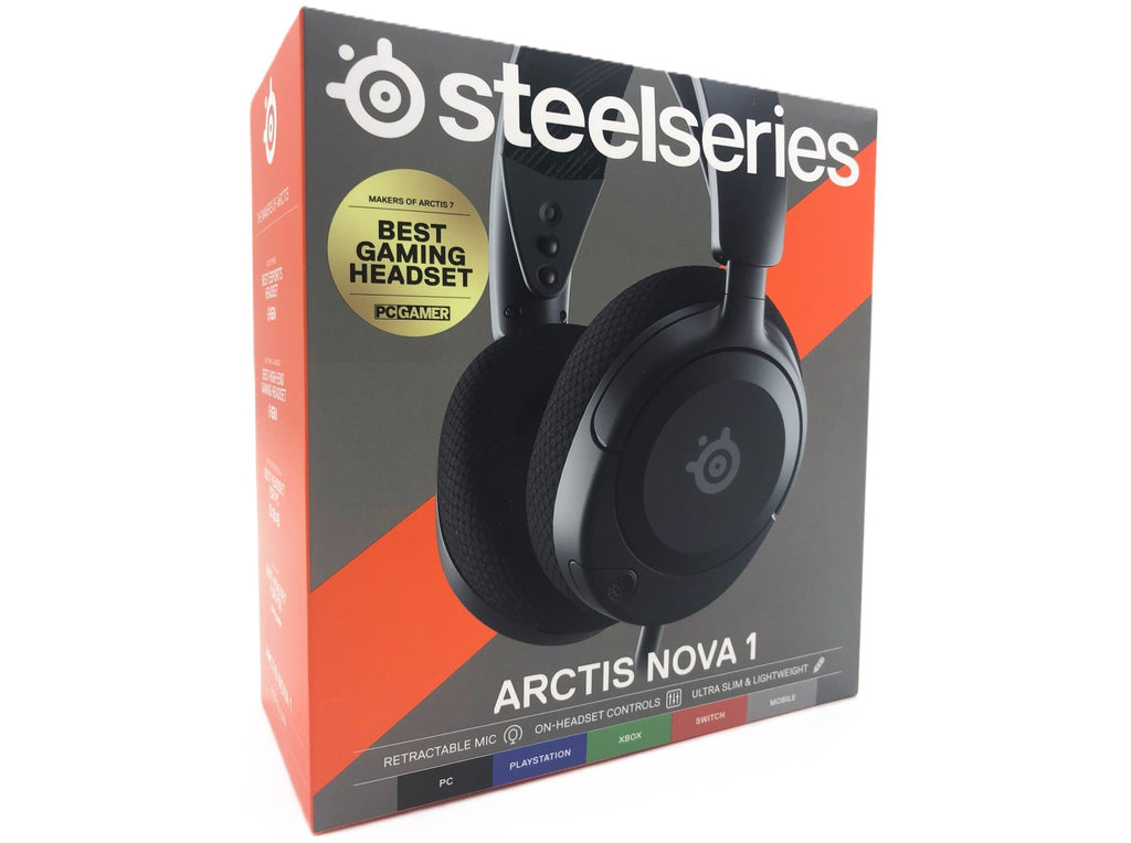 SteelSeries Arctis Nova 1 Kabelgebundene Kopfhörer Schwarz