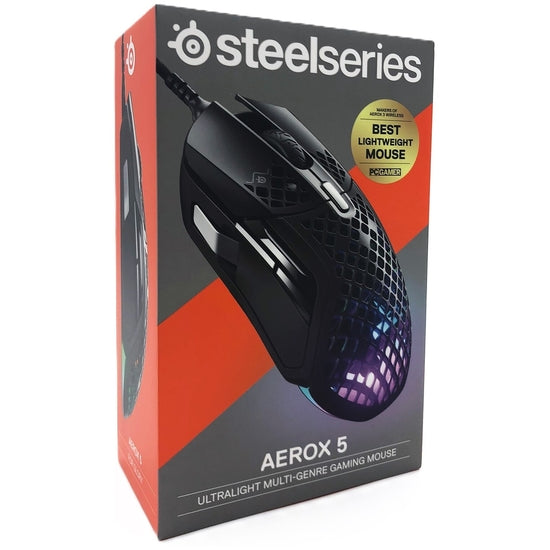SteelSeries Aerox 5 Optisch Kabellos Kabel Schwarz