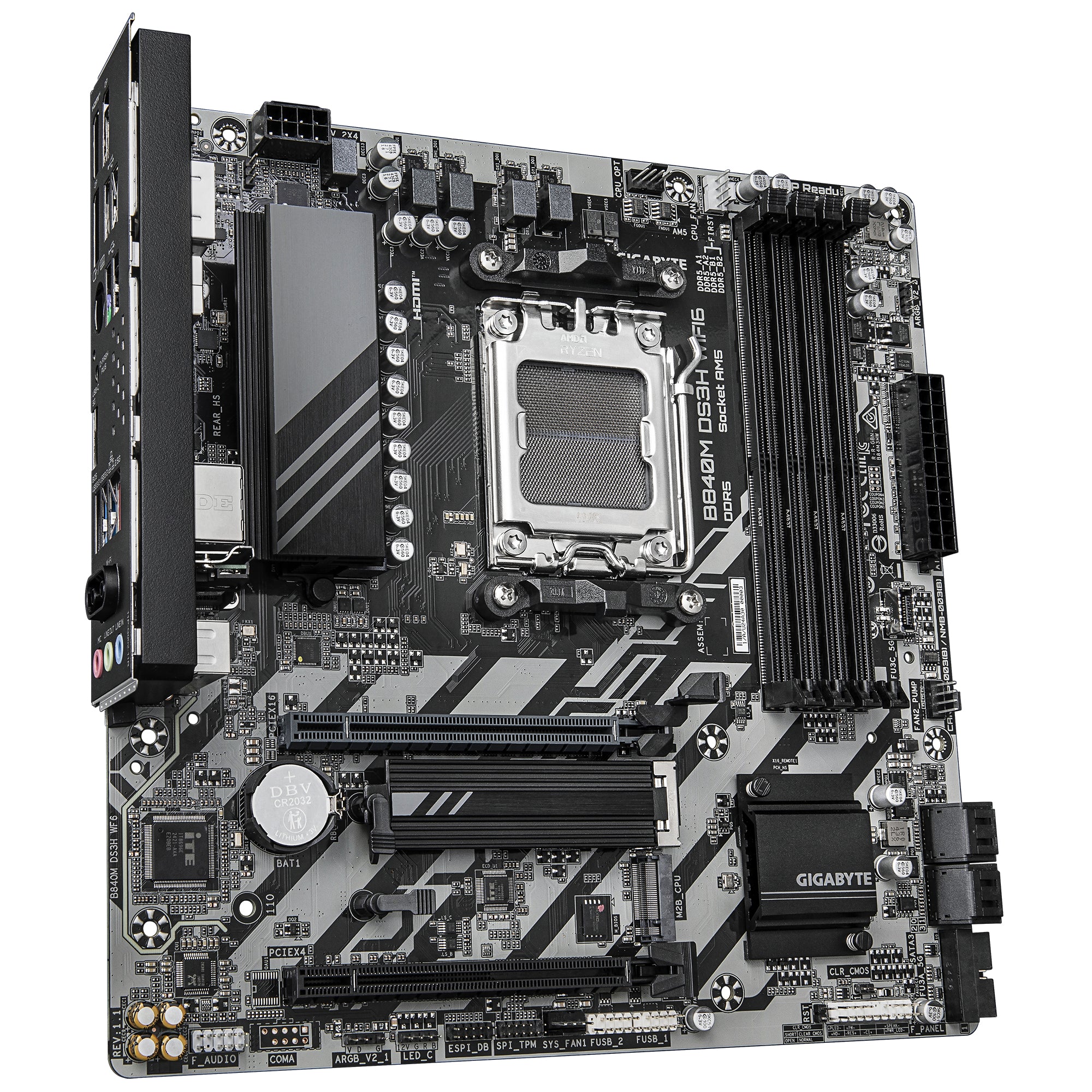 GIGABYTE B840M DS3H WIFI6 AMD B840 AM5-sockel micro ATX