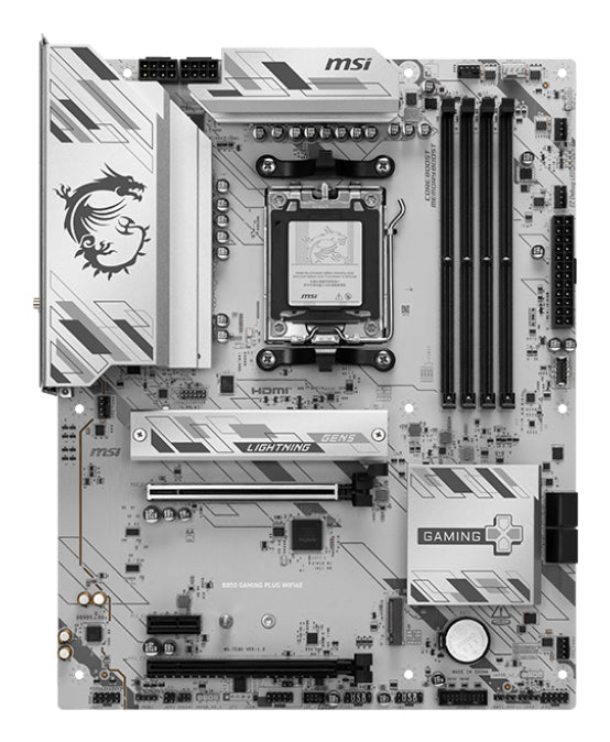 MSI B850 GAMING PLUS WIFI6E moderkort AMD B850 AM5-sockel ATX