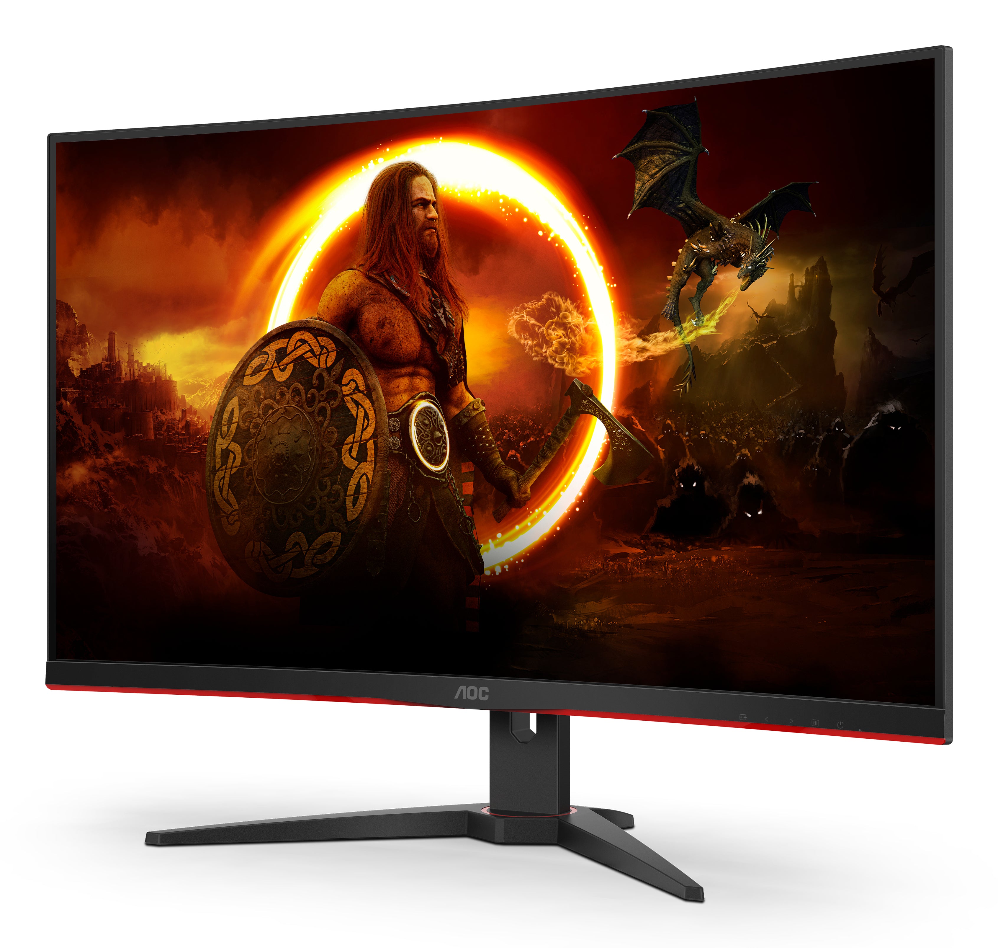 AOC G2 C32G2ZE/BK Flat PC Monitors 80 cm (31.5") 1920 x 1080 Pixels Full HD LED Black, Red
