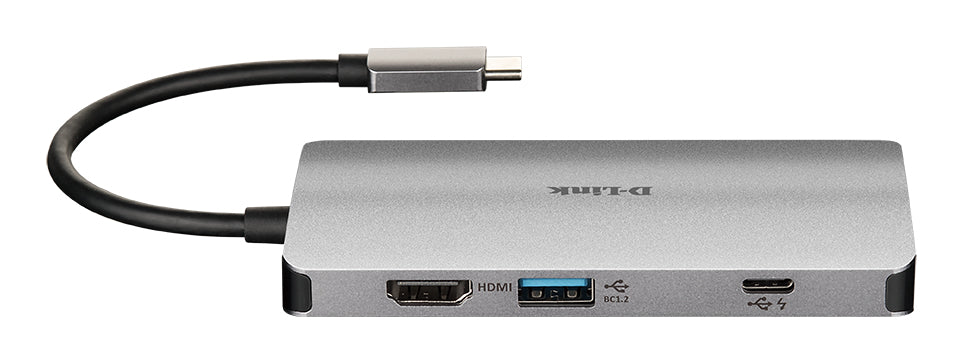 D-Link DUB-M810 dockningsstationer för bärbara datorer Kabel USB 3.2 Gen 1 (3.1 Gen 1) Type-C Aluminium