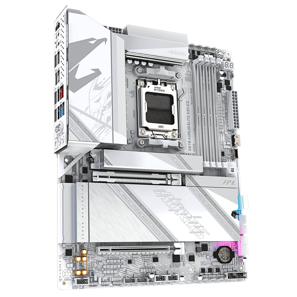 GIGABYTE X870 AORUS ELITE X3D ICE AMD X870 AM5-sockel ATX