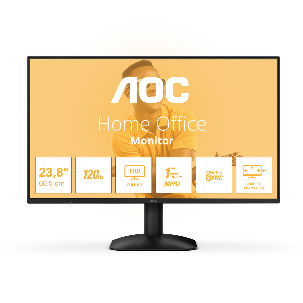 AOC 24B31H flat panel pc monitors 60.5 cm (23.8") 1920 x 1080 pixels Full HD Black