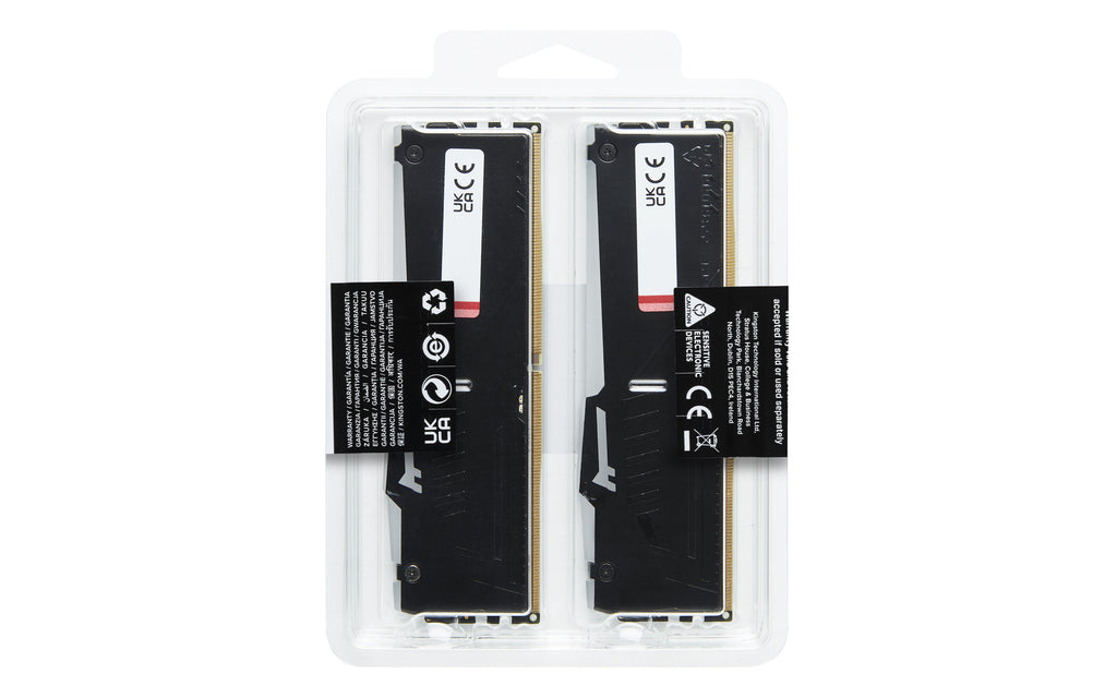 Kingston Technology FURY Beast RGB RAM-minnen 32 GB 2 x 16 GB DDR5 6400 MT/s 288-pin DIMM ECC