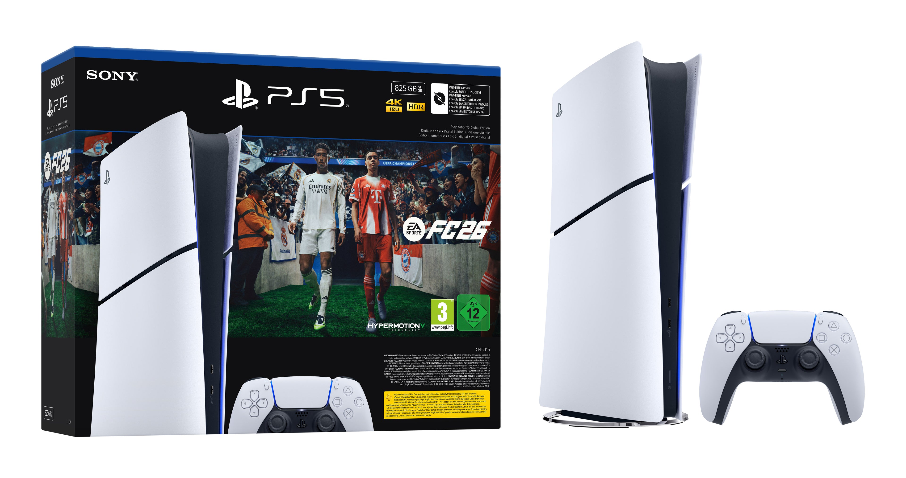 Sony PlayStation 5 Digital 825GB Wi-Fi + EA Sports FC 26 Bundle
