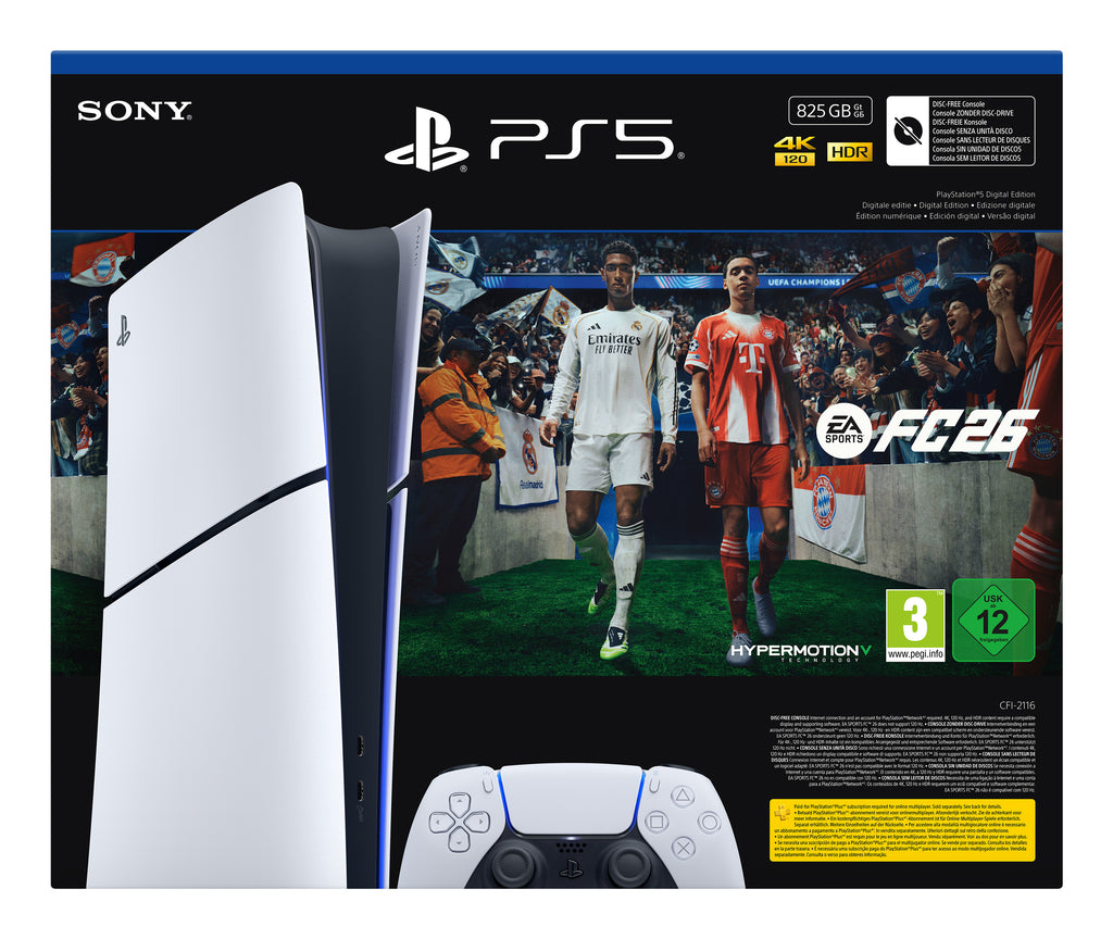 Sony PlayStation 5 Digital 825GB Wi-Fi + EA Sports FC 26 Bundle
