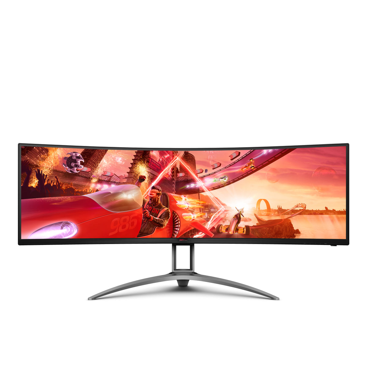 AOC B2 AG493UCX2 flache PC-Bildschirme 124 cm (48.8") 5120 x 1440 Pixel Quad HD LED Schwarz