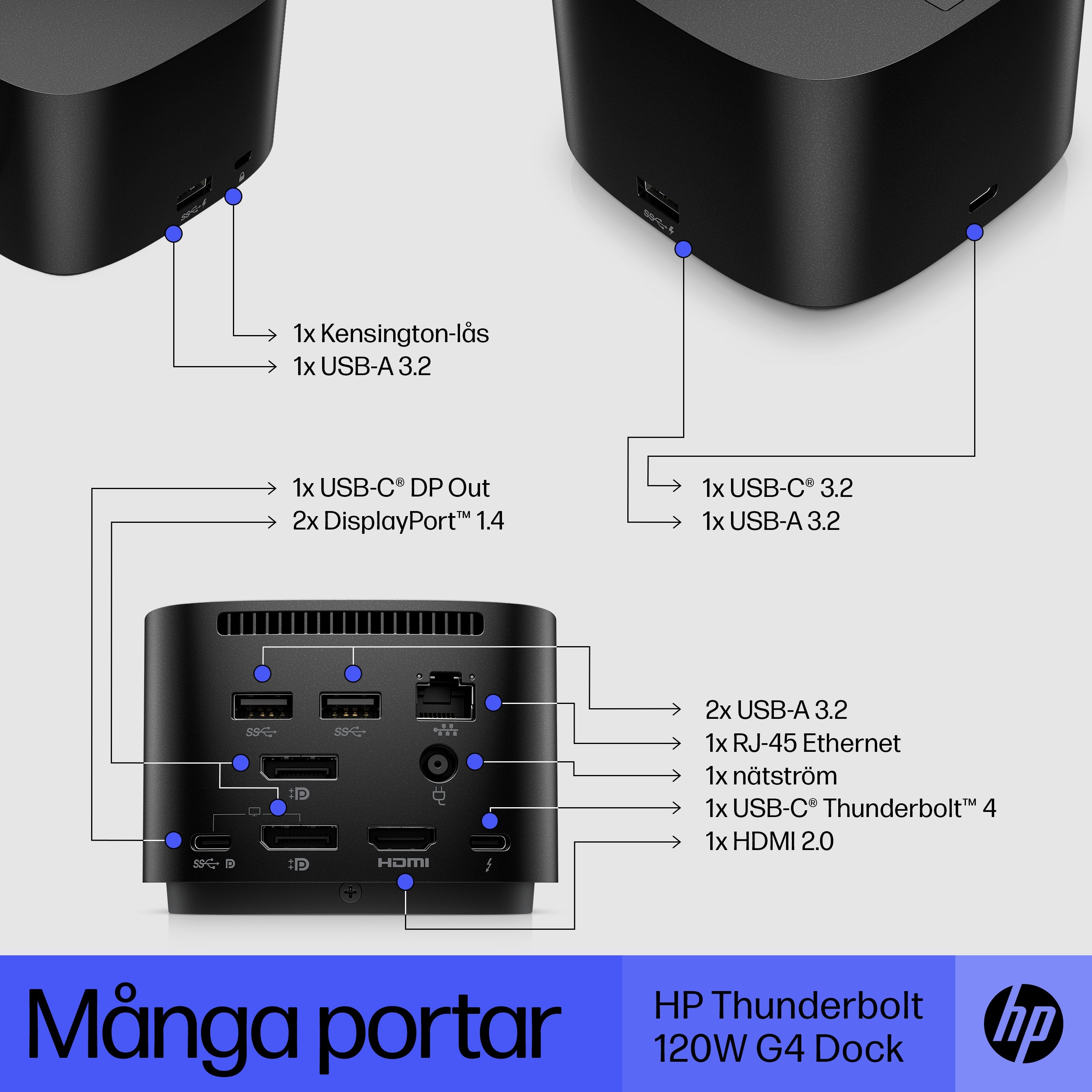 HP Thunderbolt-Dock 120 W G4