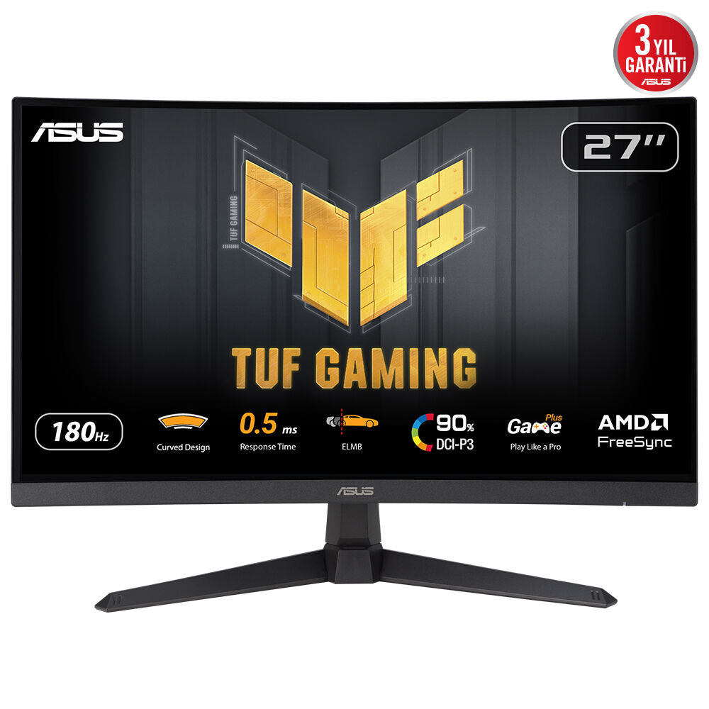 ASUS TUF Gaming VG27WQ3B flache PC-Bildschirme 68,6 cm (27") 2560 x 1440 Pixel Quad HD LCD Schwarz
