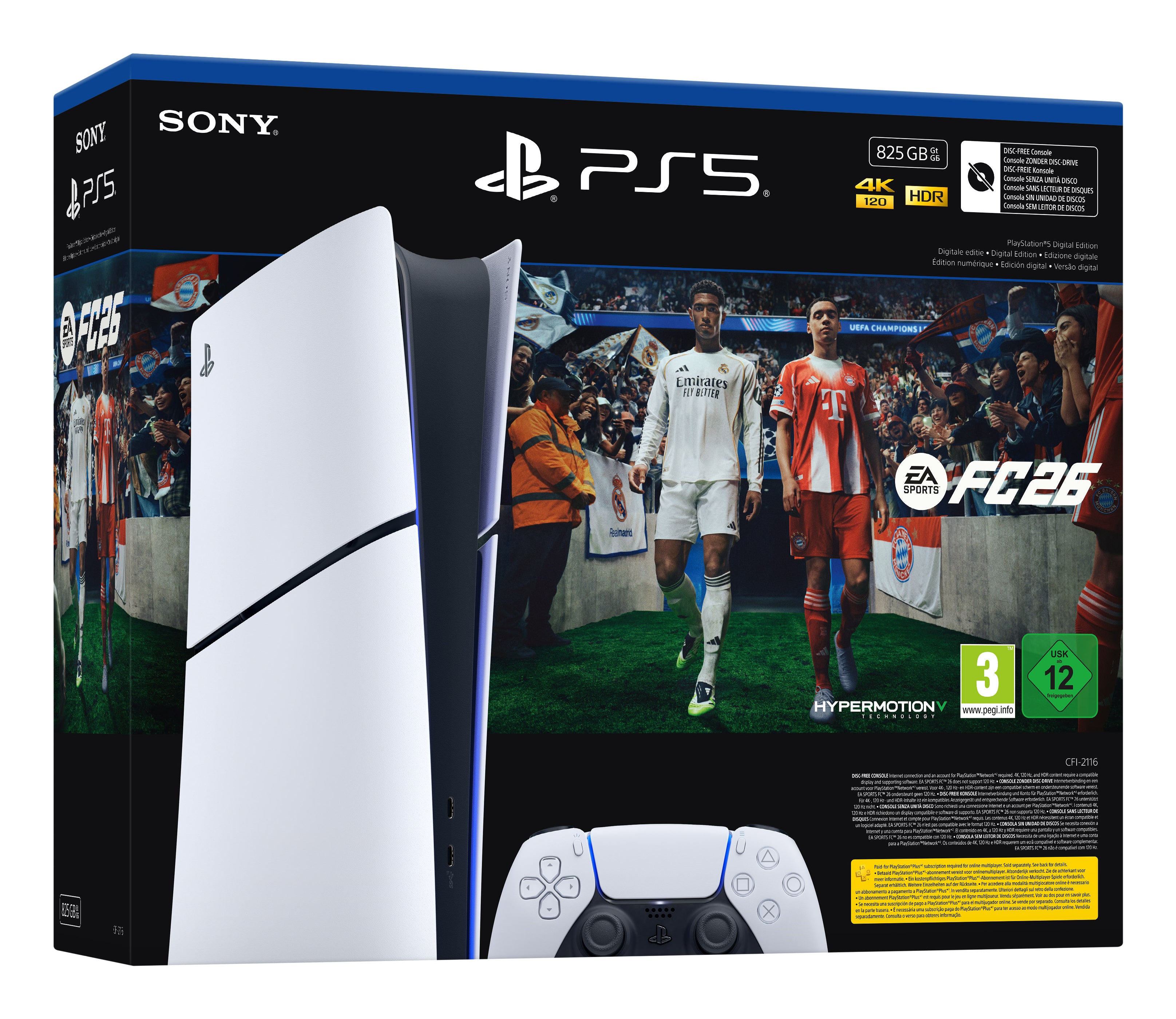 Sony PlayStation 5 Digital 825GB Wi-Fi + EA Sports FC 26 Bundle