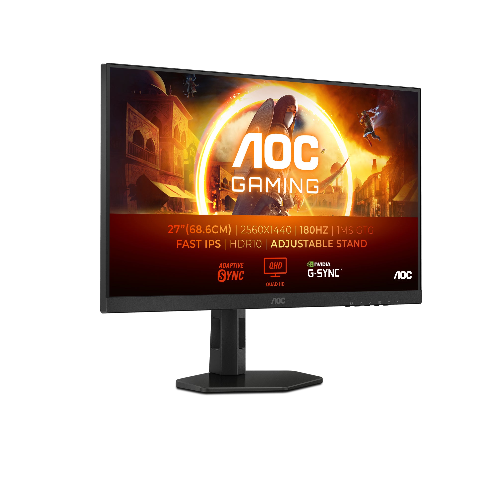 AOC G4 Q27G4XF flache PC-Monitore 68,6 cm (27") 2560 x 1440 Pixel Quad HD LED Schwarz, Grau