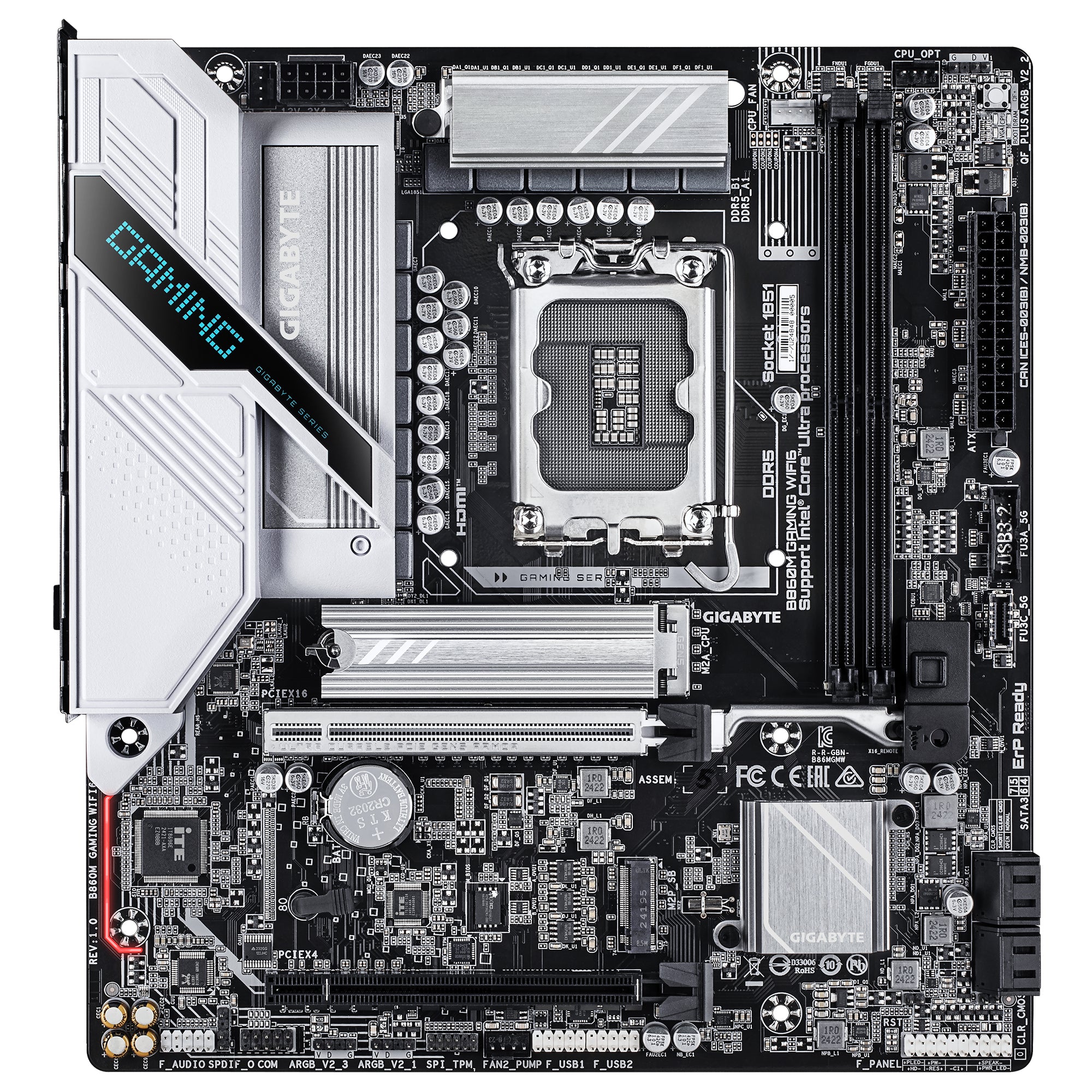 GIGABYTE B860M GAMING WIFI6 moderkort LGA 1851 (Socket V1) micro ATX
