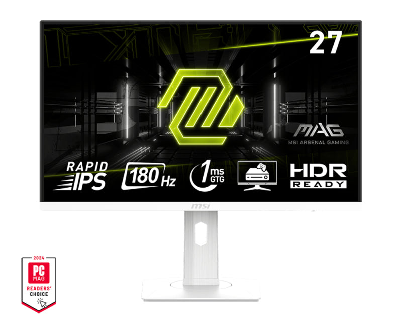 MSI MAG 274PFWDE Flat PC Monitors 68.6 cm (27") 1920 x 1080 Pixels Full HD LCD White