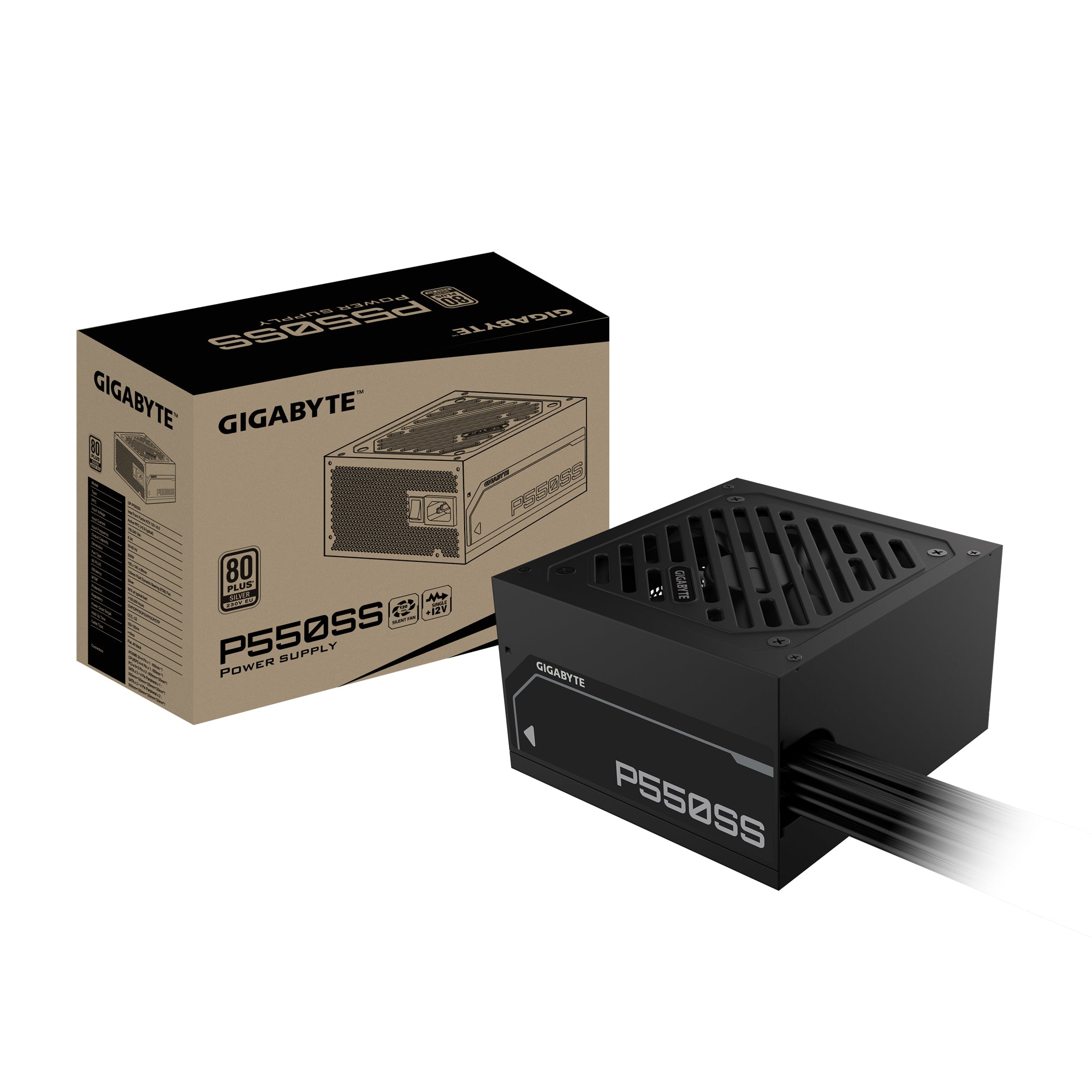 GIGABYTE P650SS 550W - Weiß