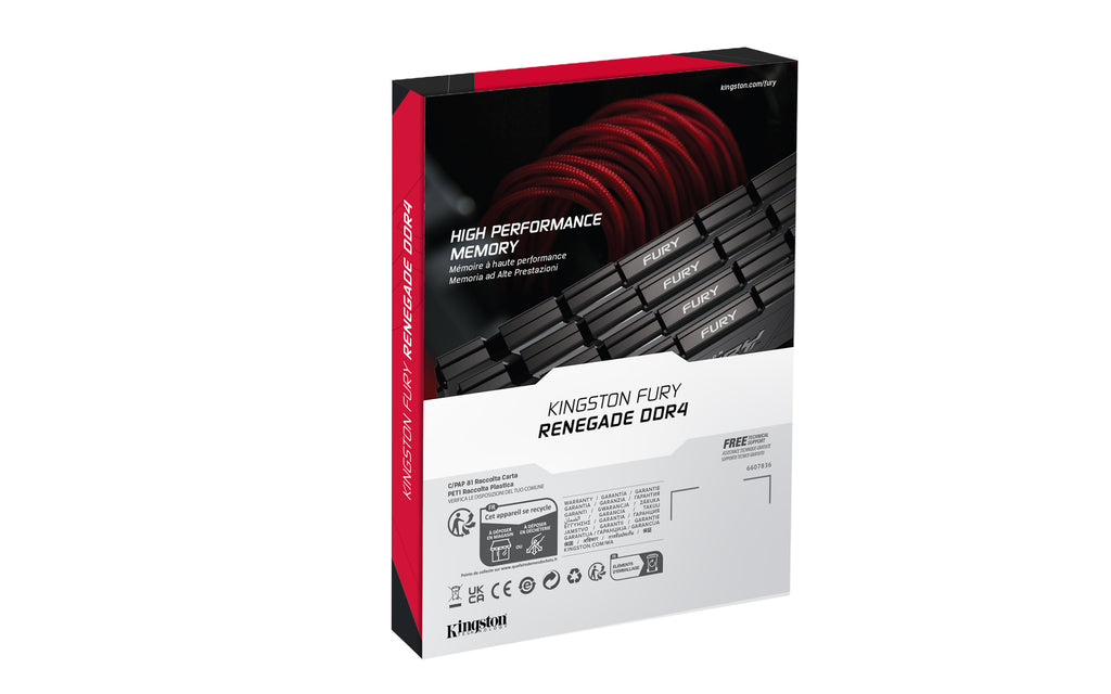 Kingston Technology FURY Renegade RAM 64 Go 2 x 32 Go DDR4 3200 MT/s 288-pin DIMM