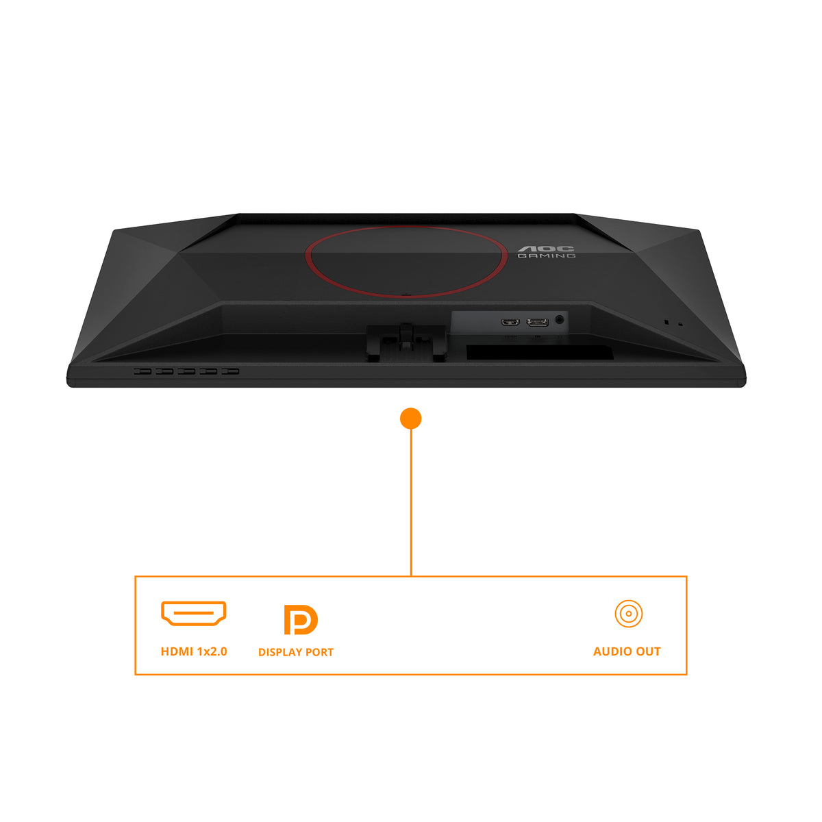 AOC G4 25G42E flache PC-Monitore 62,2 cm (24.5") 1920 x 1080 Pixel Full HD LED Schwarz, Rot