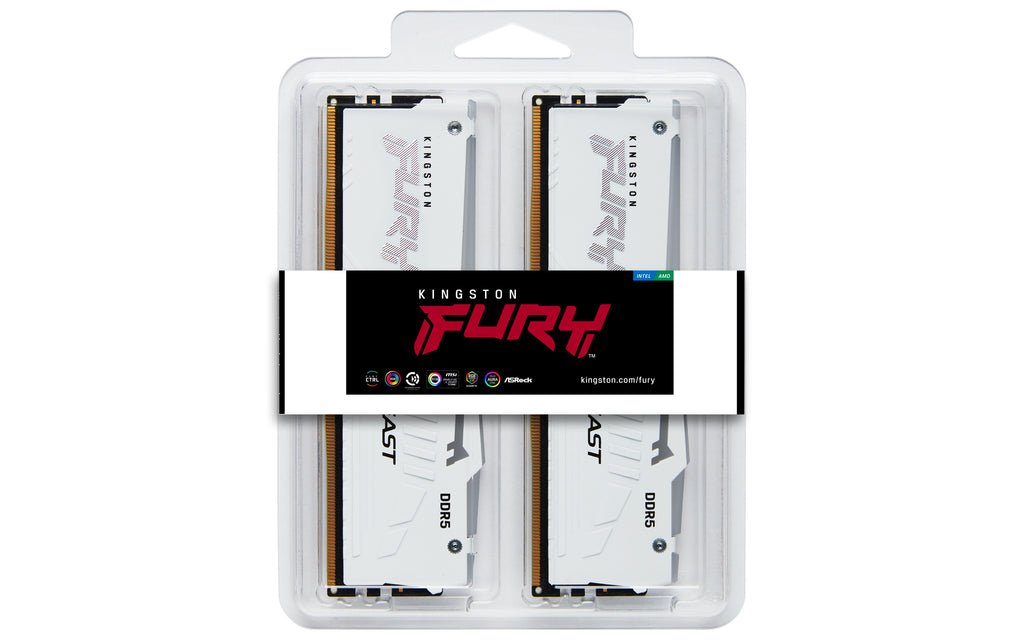 Kingston Technology FURY Beast RGB RAM 32 Go 2 x 16 Go DDR5 6000 MT/s 288-pin DIMM ECC