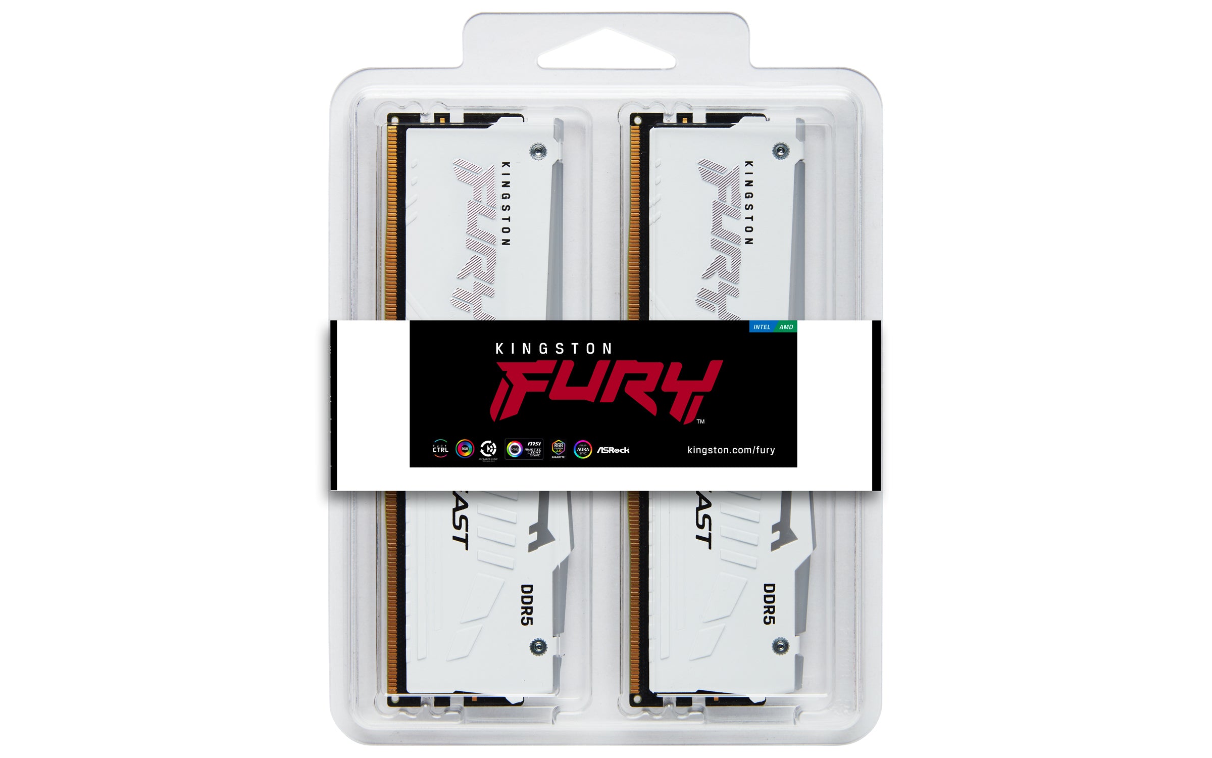 Kingston Technology FURY Beast RGB RAM 32 GB 2 x 16 GB DDR5 6400 MT/s 288-pin DIMM ECC