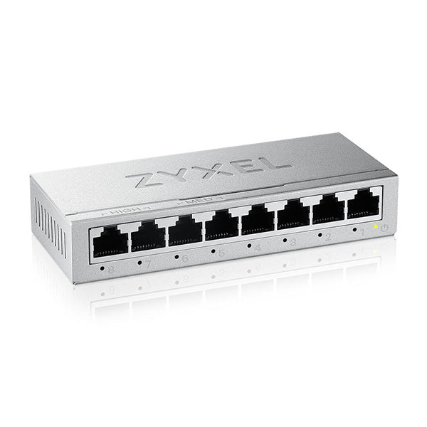 Zyxel GS-108BV5-EU0101F nätverksswitchar Ohanterad L2 Gigabit Ethernet (10/100/1000)