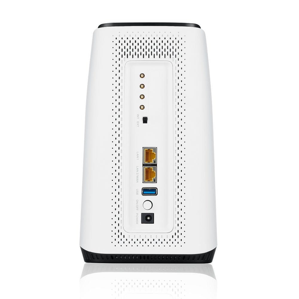 Zyxel Zyxel FWA510 trådlös router Multi-Gigabit Ethernet Tri-band (2,4 GHz / 5 GHz / 5 GHz) 5G Svart, Vit